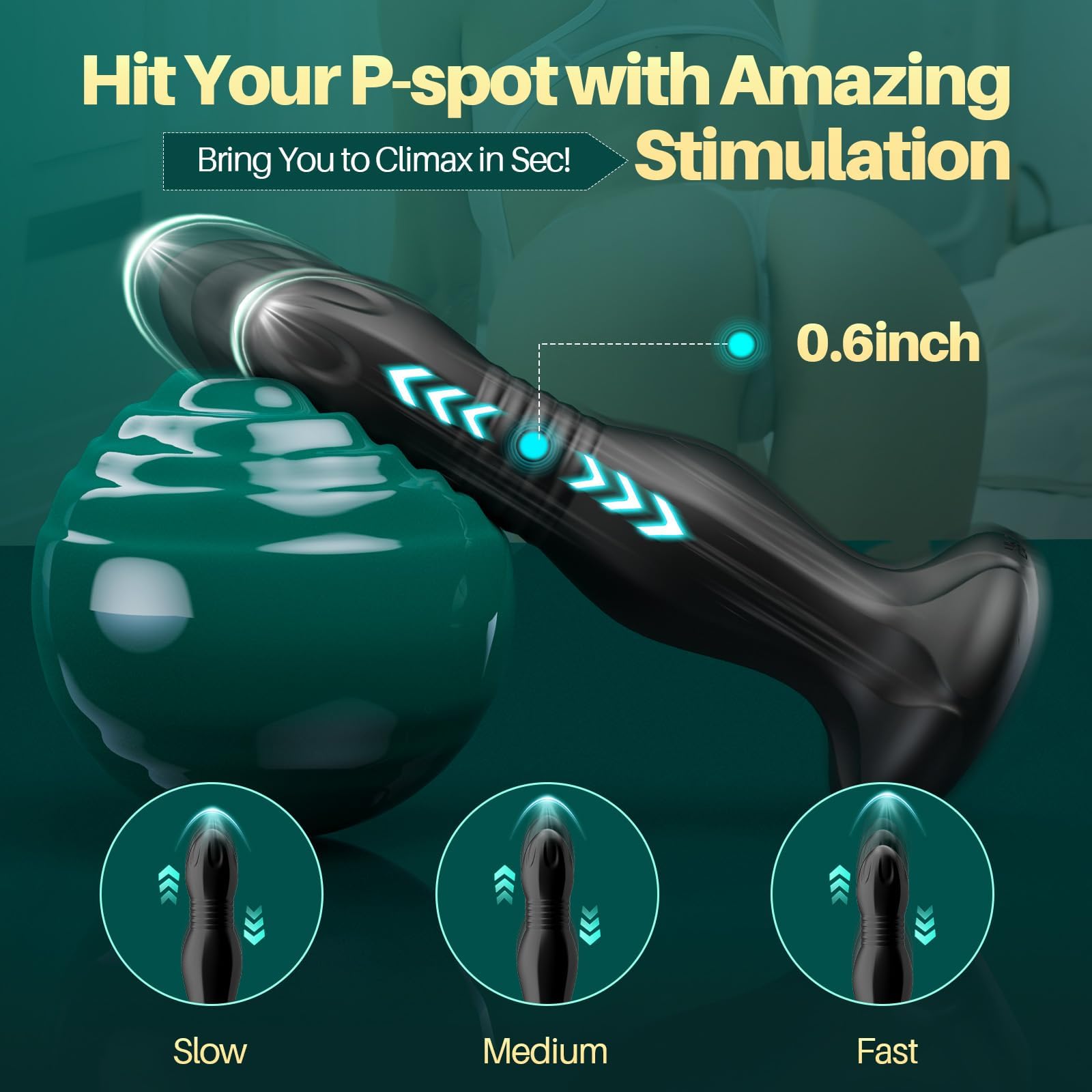 Amazon.com: Kickiss Thrusting Sex Toys Anal Plug Vibrator - Anal Toys  Vibrating Butt Plug with 10 Vibrating & 3 Thrusting Prostate Massager, Anal  Training Kit with Remote Control, Adult Sex Toy Men