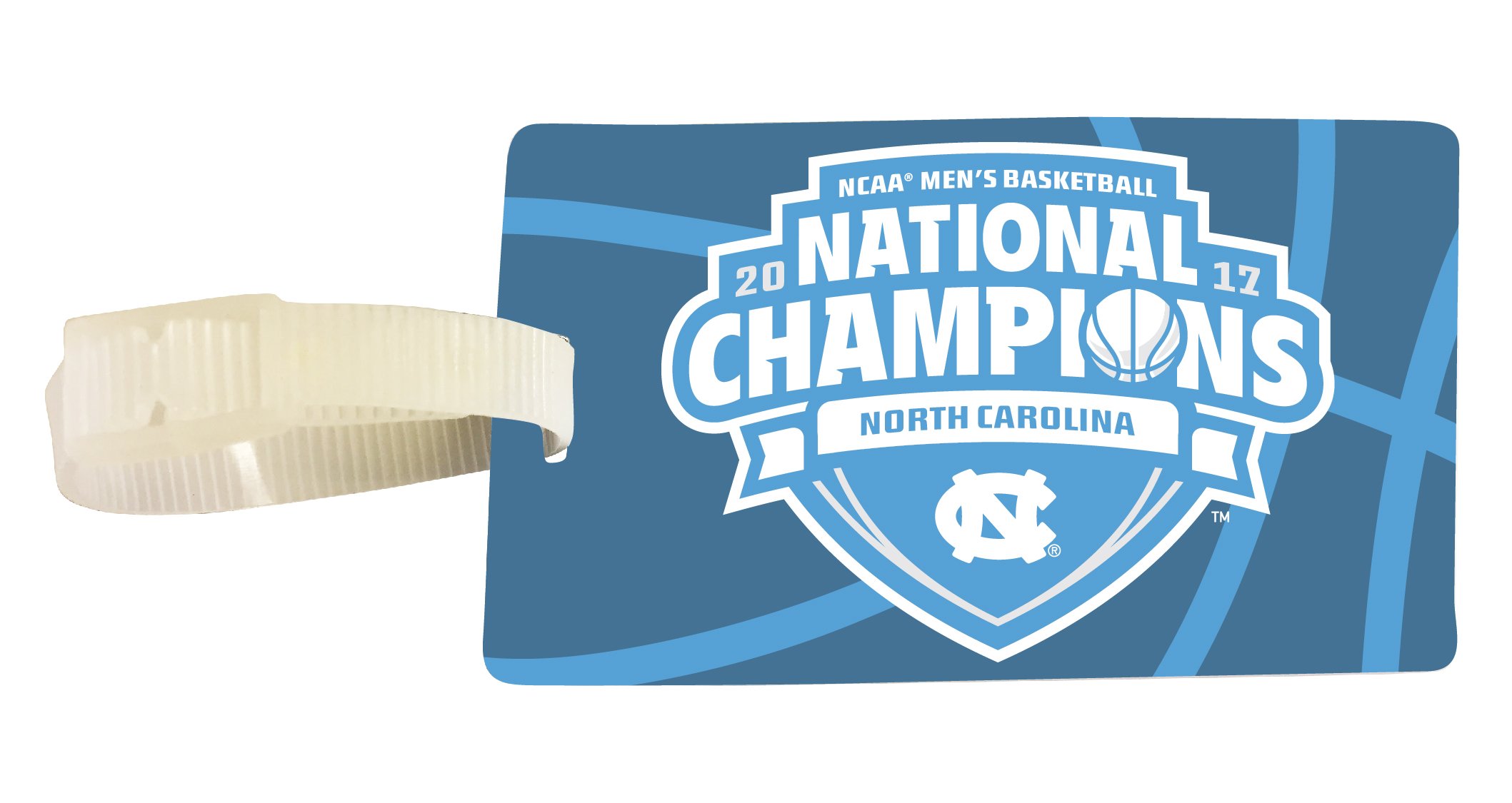 UNC Tar Heels 2017 NCAA Men's National Basketball Champs Luggage Tag 2-Pack Officially Licensed Collegiate Product