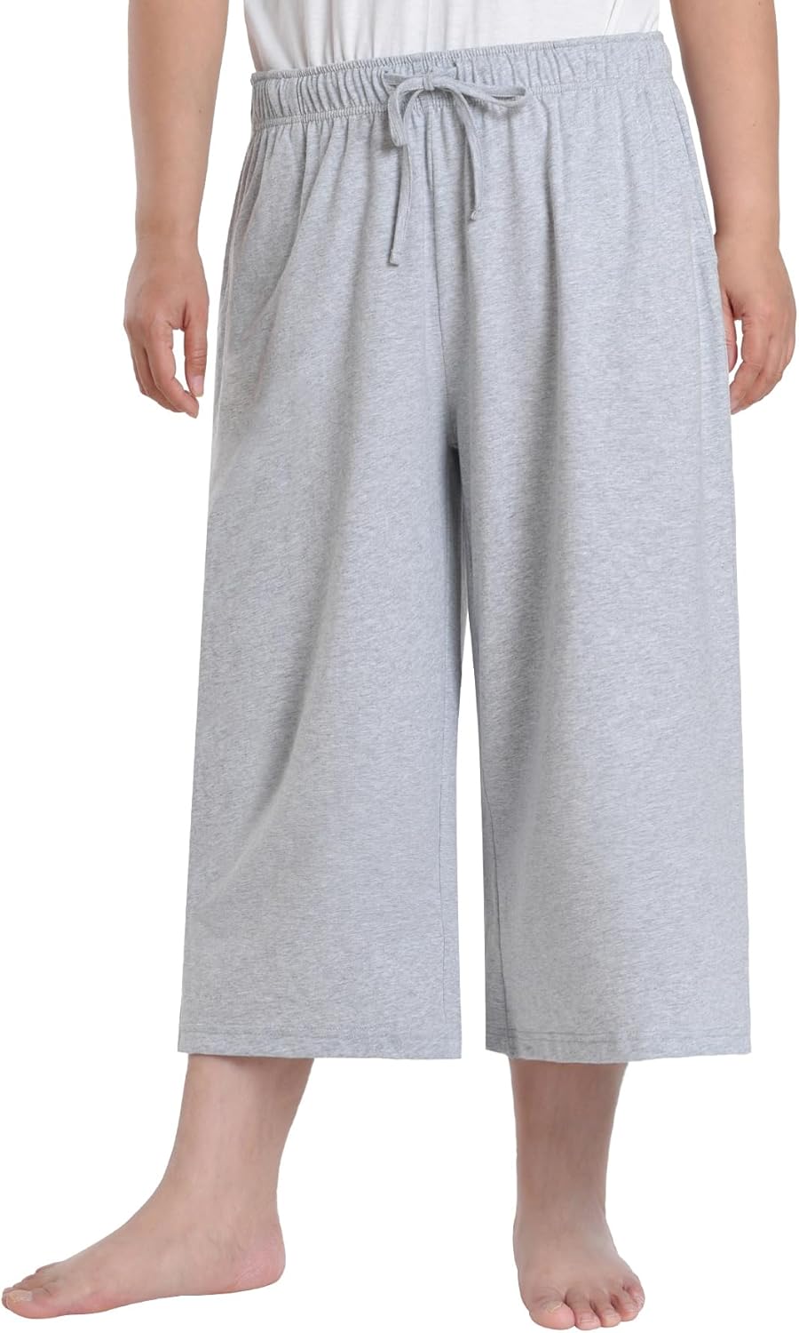 Latuza Women's Plus Size Capri Pajama Pants Soft Cotton PJ Bottoms