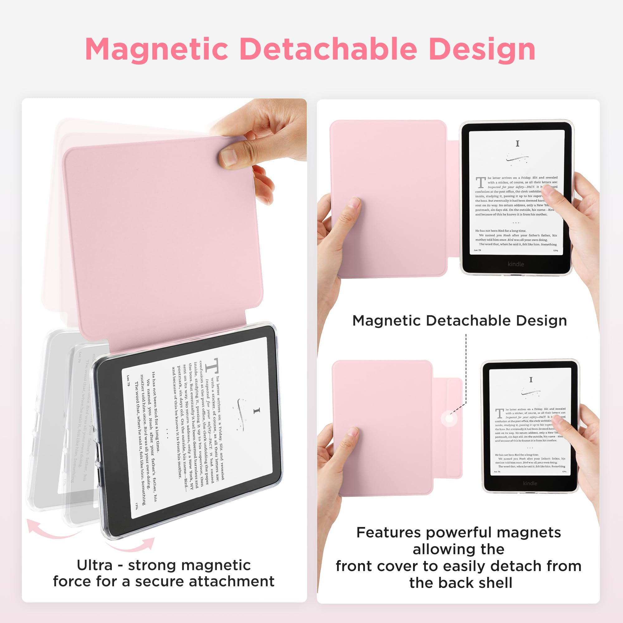 Amazon.co.jp: SESENSE 取り外し可能な磁気ケース 6インチ Kindle 2024