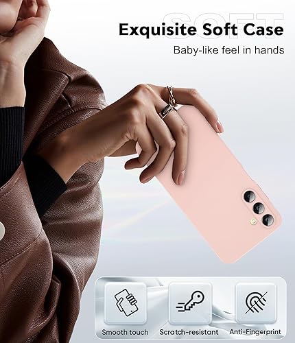Miniatura 120 de LeYi Funda para Samsung Galaxy A14: Funda A14 5G con 2 protectores de pantalla de vidrio templado para mujeres y hombres, funda protectora delgada