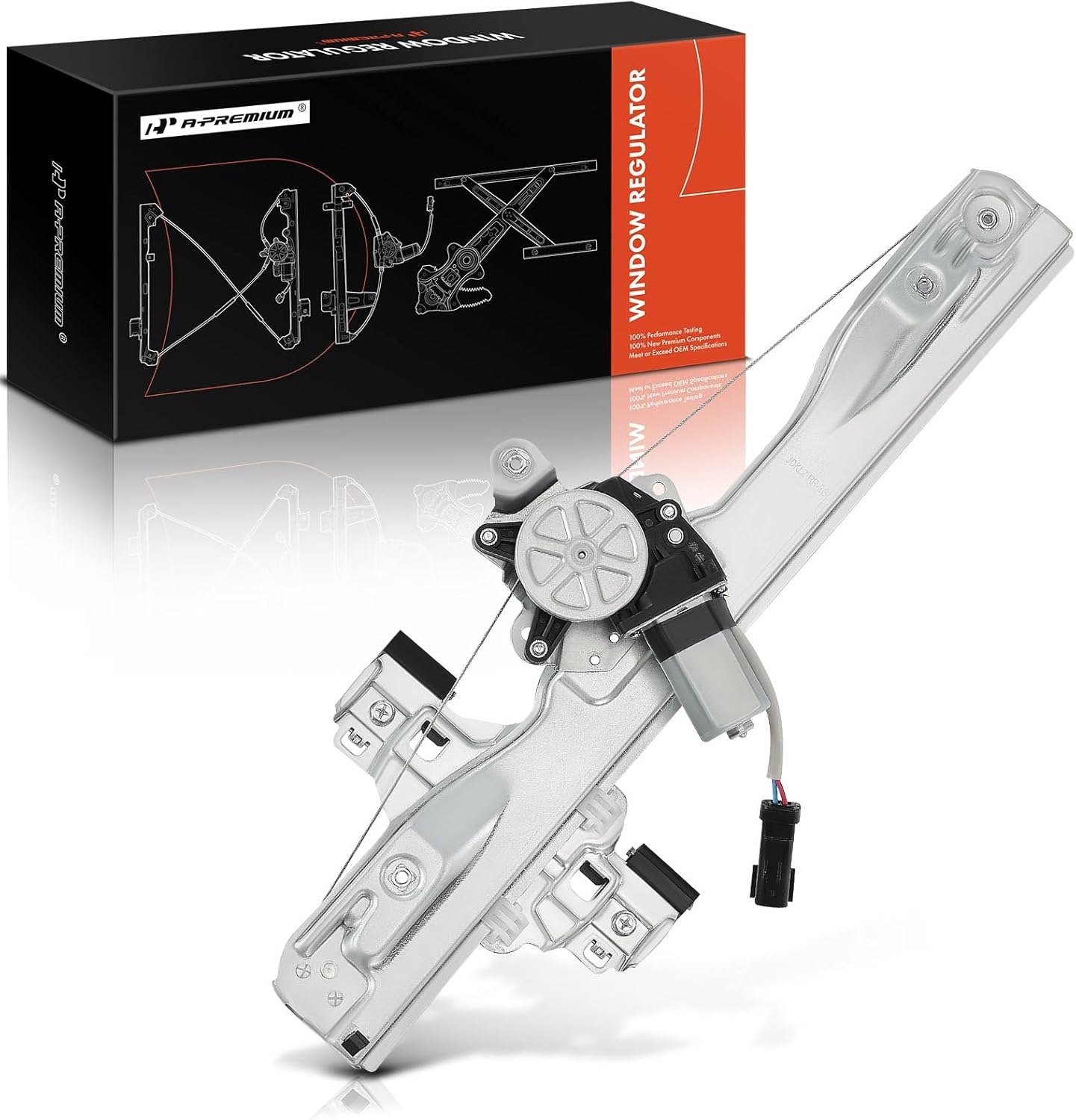 A-Premium Electric Power Window Regulator with Motor Compatible with Chevrolet Cruze 2012-2015 Cruze Limited 2016 Rear Right Passenger Side