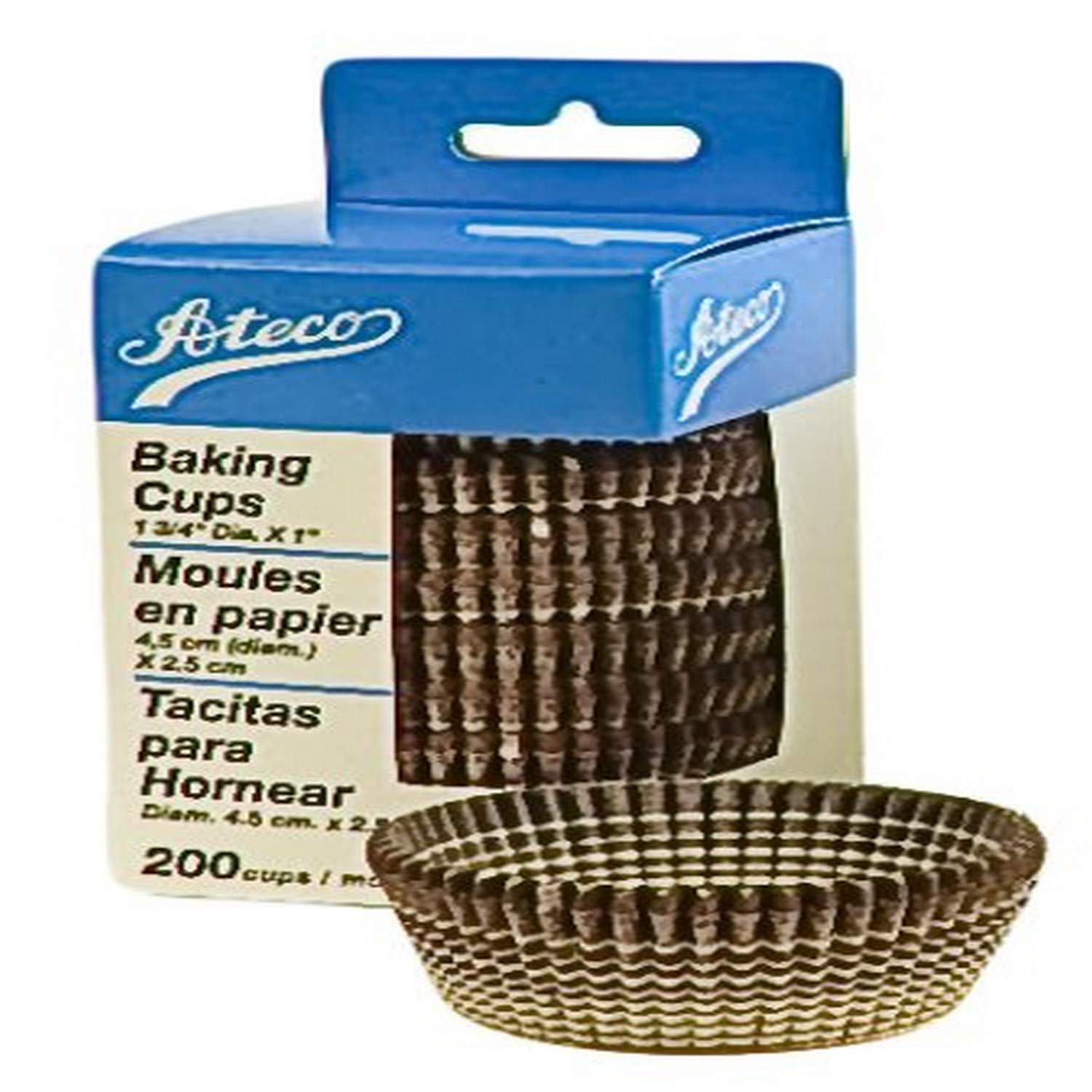 Vasos para hornear miniaturas sin deformarse, Ateco .75 Inch color granate