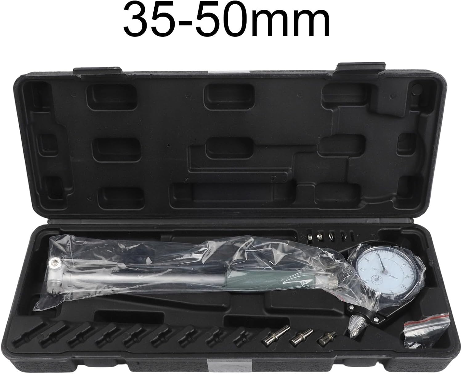 Digital Bore Gauge 0.01mm Accuracy, Steel Internal Diameter Measuring Tool with Indicator, 50-160mm Range Metalworking Inspection(35-50mm)