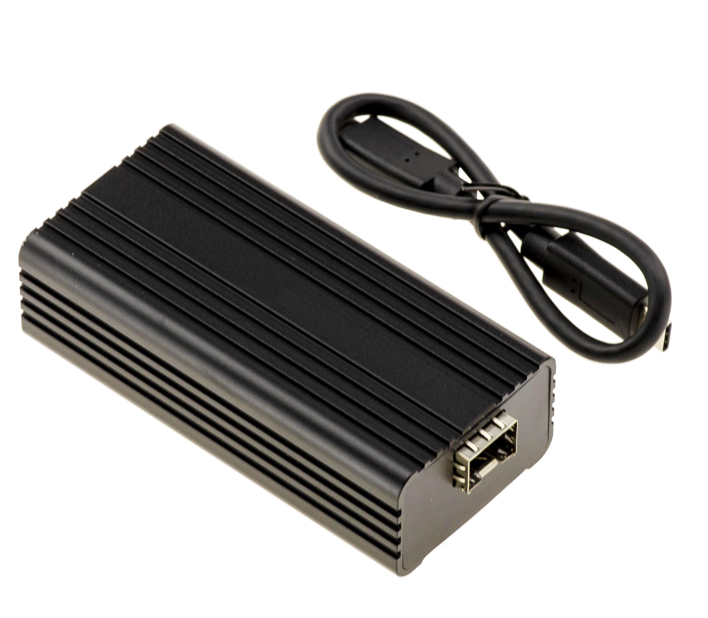 KALEA-INFORMATIQUE Cordon Adaptateur USB4 Thunderbolt 3/4/5 vers Réseau Fibre 10G SFP+ avec Chipset Realtek RTL8157 – Convertisseur Ethernet Fibre Optique Fanless Silencieux 1 Port SFP+ Haute Vitesse | Convertisseur USB4/Thunderbolt 3/4/5 vers fibre 10G S