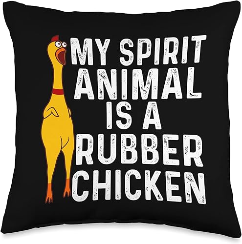 Cute Chicks Squeaking Toy Animal Pun Lover Designs Funny Gift - Almohada de goma para disfraz de gallina, 15.7 x 15.7in, multicolor Cute Chicks Squeaking Toy Animal Pun Lover Designs Funny Gift - Almohada de goma para disfraz de gallina, 15.7 x 15.7in, multicolor
