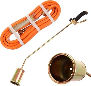 Quemador de gas - soplete para tejados, para quemar fieltro para tejados. Quemador de gas 1 m + manguera 5 m propano-butano