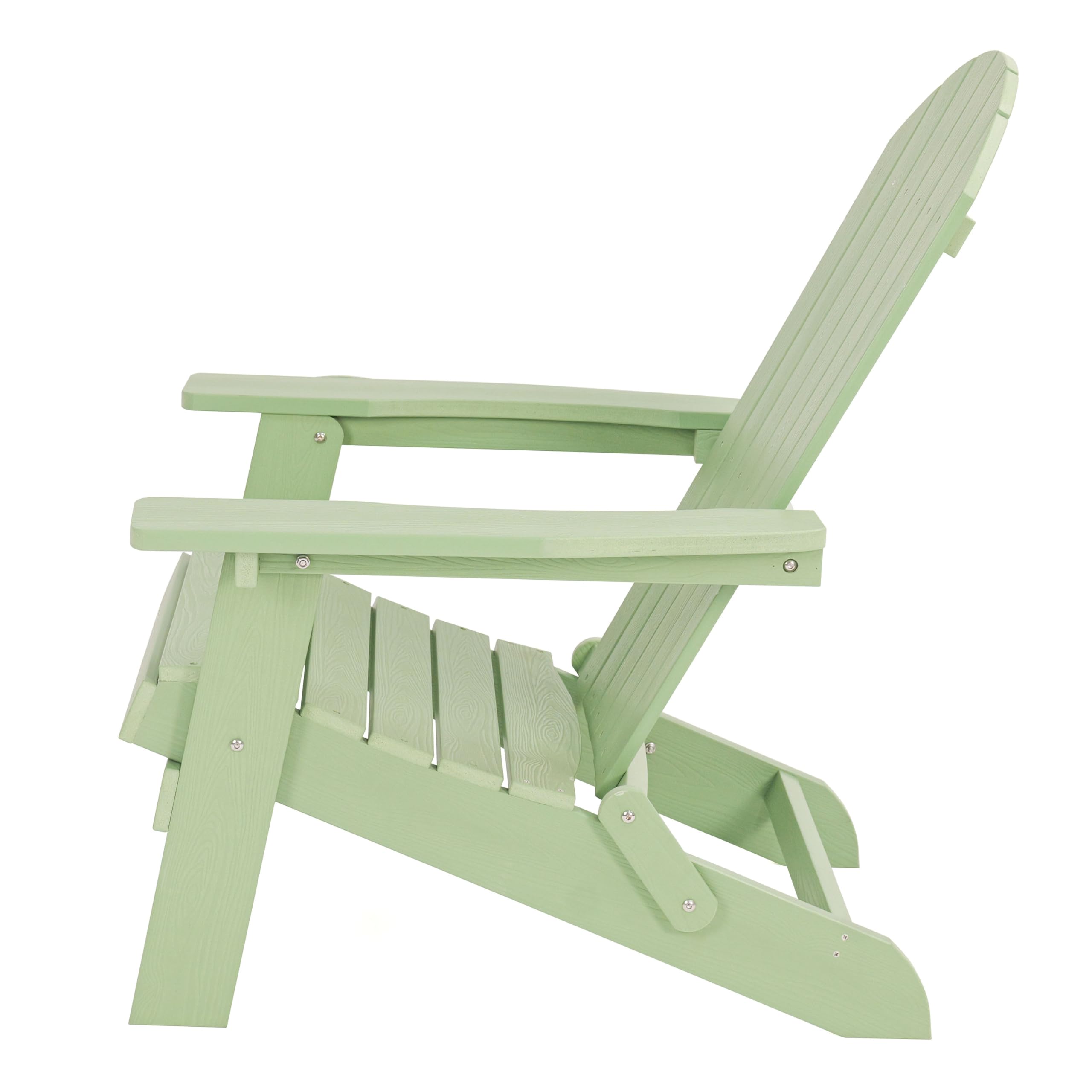 AXI Claire Adirondackstuhl aus Kunststoff in Pastellgrün | Gartenstuhl/Loungestuhl/Adirondack Stuhl/für 1 Person mit Armlehnen & hoher Rückenlehne | 84,5 x 77 x 95,5 cm
