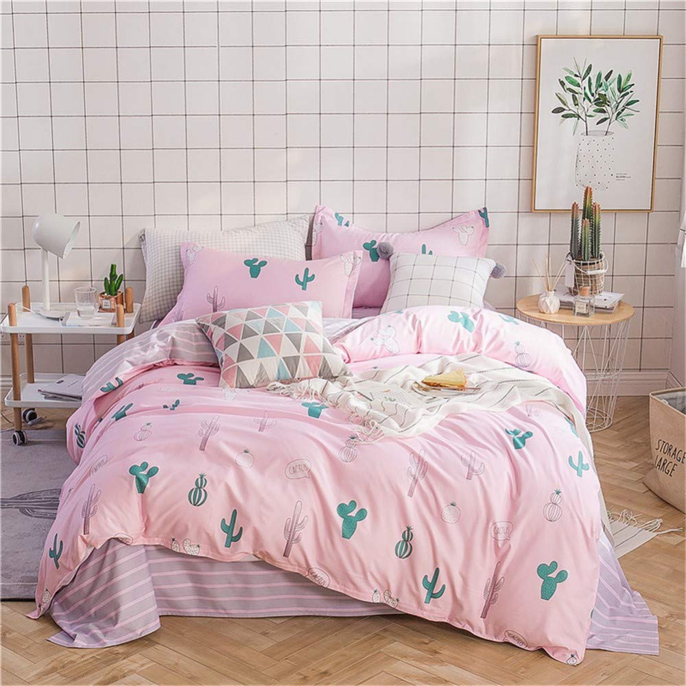 Housse de couette rose flamingo Solstice parure de lit adulte et ado queen king