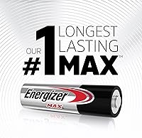 Vista 2 de Energizer - Pilas AA MAX (paquete de 48 unidades), baterías alcalinas doble A