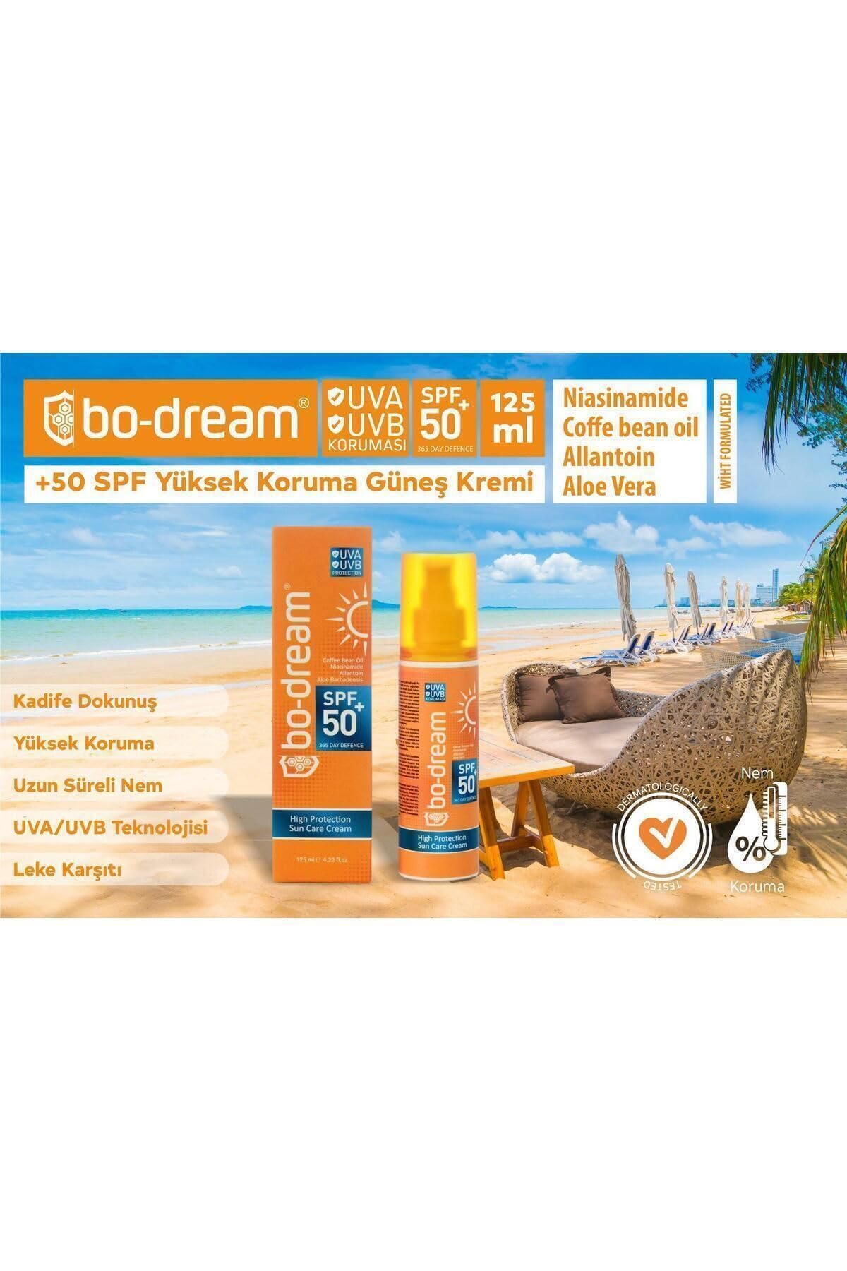 Bo-Dream +50 Spf Yüksek Korumalı Güneş Kremi