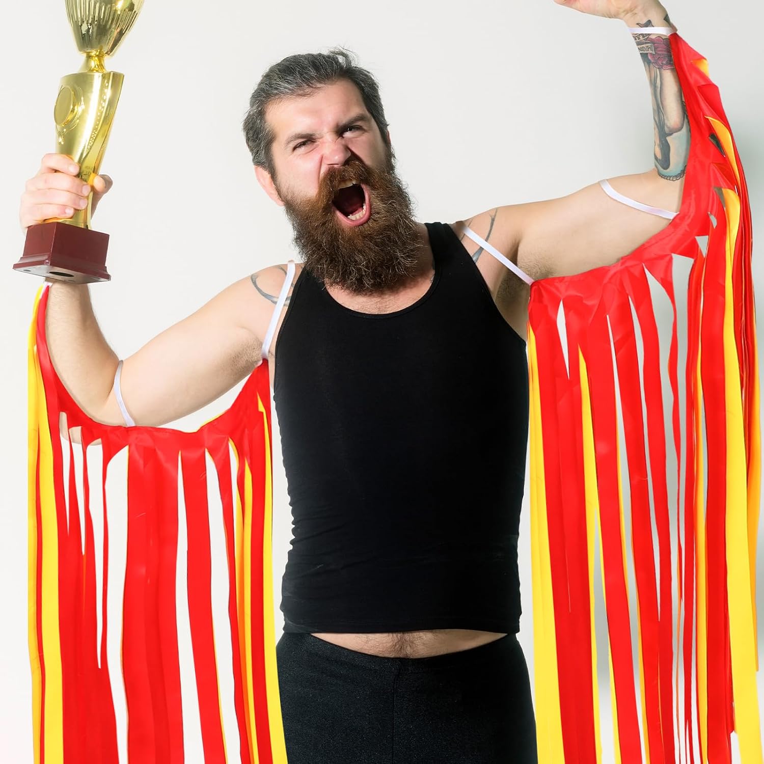 Arrowbash 4 Pcs Wrestler Costume Leg Warmers Arm Sleeves