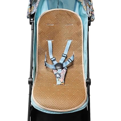 Universal Stroller Cool Seat Liner Summer Cooling Liner Pad Comfortable Air Flow Moisture Wicking 3D Rattan Cushion Mat for Stroller Car Seat Pushchair Pram