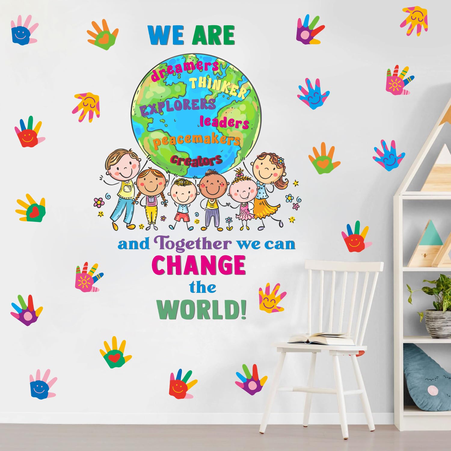 Stickers muraux repositionnables pour décorer une garderie sans abîmer la peinture du mur