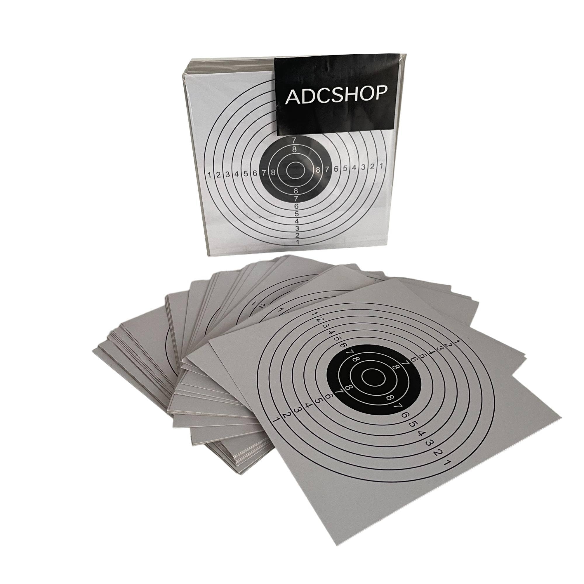 ADCHOP Bersagli 14 x 14 cm Confezione da 50 pezzi cartone 6 gr tiro al bianco Airsoft Aria compressa