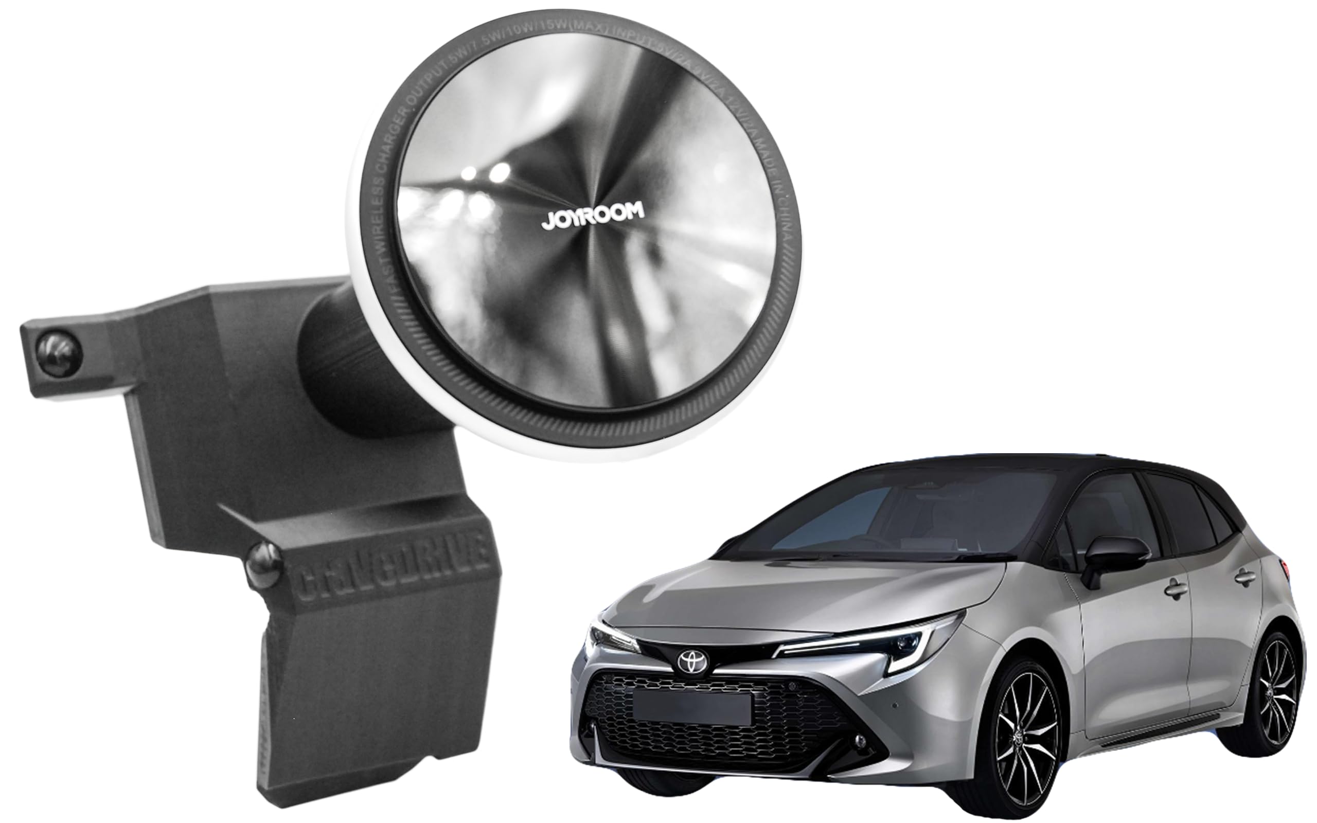Supporto Magnetico per Cellulare Toyota Corolla XII E21 2022+ Facelift I 360° Wireless Quick Charge 15W I Porta Cellulare con ricarica wireless