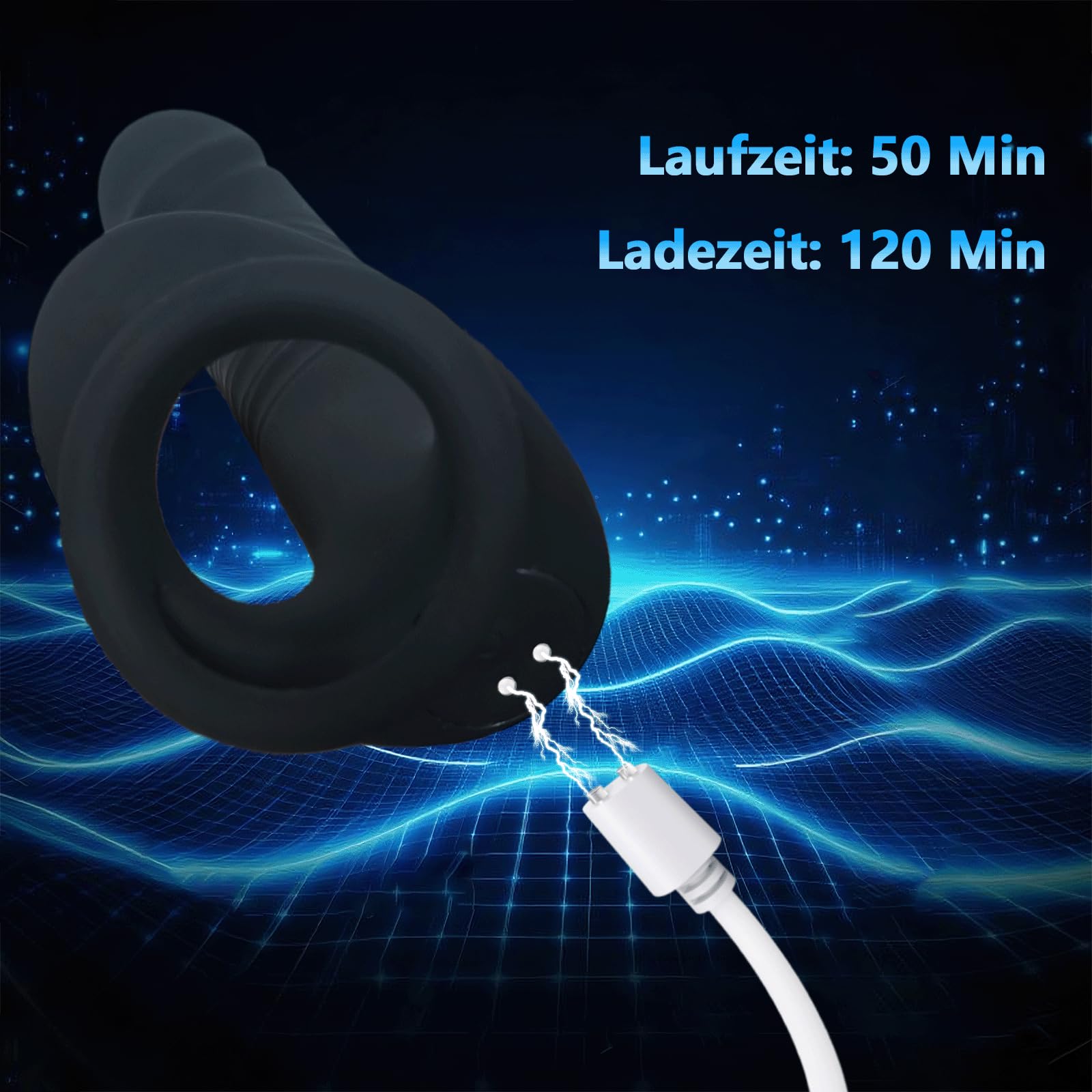 3 IN 1 Vibratore Anale con Anello, Vibratore Anale Dildo, Stimolatore Prostata Anal Plug Sex Toys 10 Modalità di Spinta e Vibrazione Doppio Penetratore Sex Toys con Telecomando per la Coppia