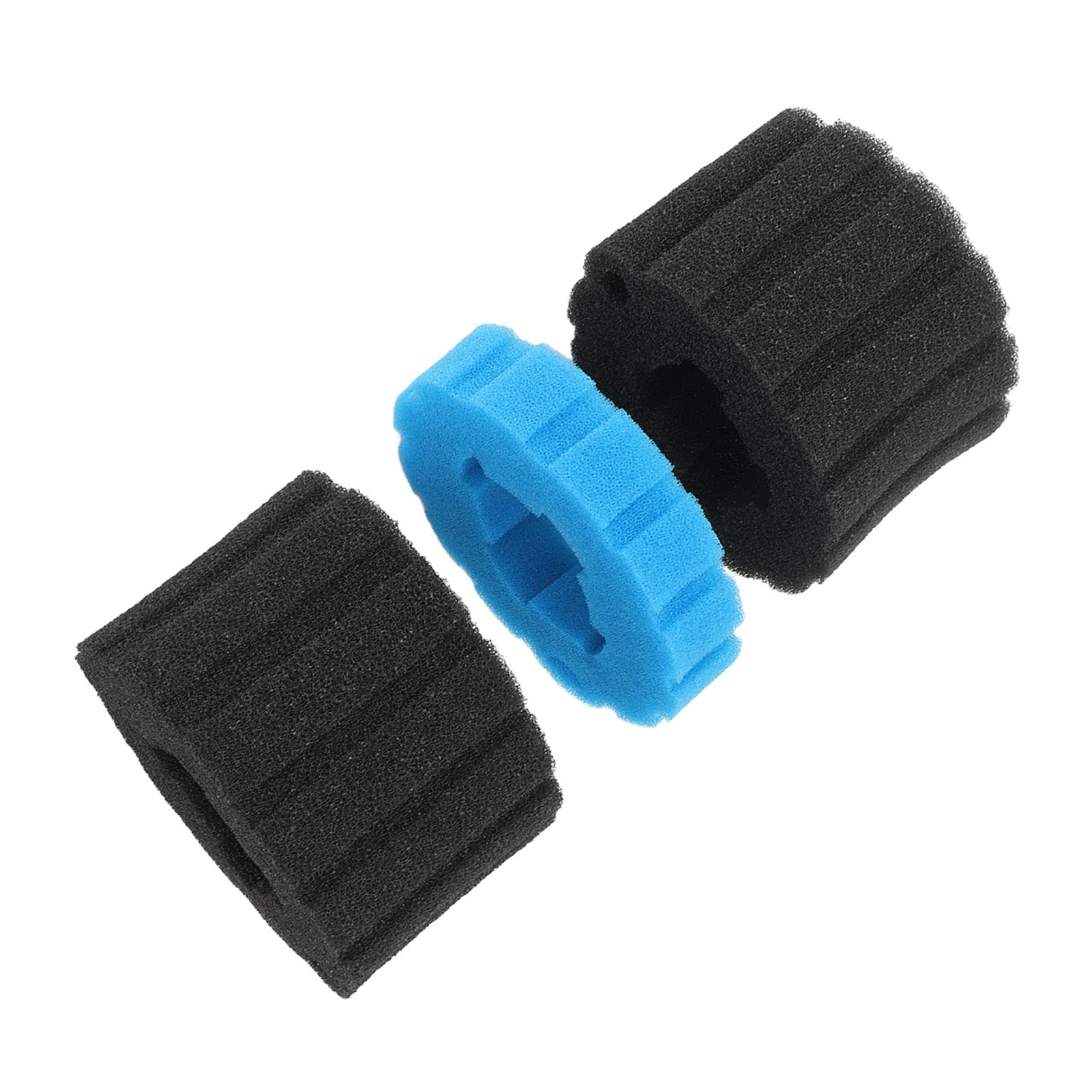Acouto Schiuma Filtrante di Ricambio per Interni Aquatis per Biopress 1 Spugna Blu Fine 2 Pezzi Spugna Nera Grossolana con Contenitore Riutilizzabile per Acquariofilia Lavabile per Interni Ed Esterni