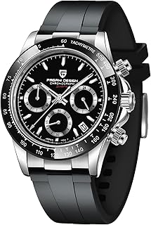Pagani Design Herrenuhr VK63 Uhrwerk Daytona Chronograph Herren Hommage Quarz Uhr Keramik Lünette Edelstahl Sport Gummiband wasserdichte Taucheruhren Herren