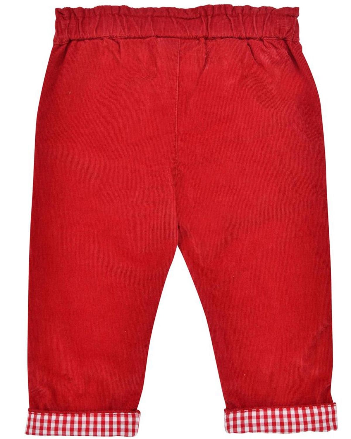 Bondi Baby Mädchen Cordhose 86934 | Rote Cordhose für Babys & Kleinkinder, bequemer Sitz, ideal für Herbst & Winter