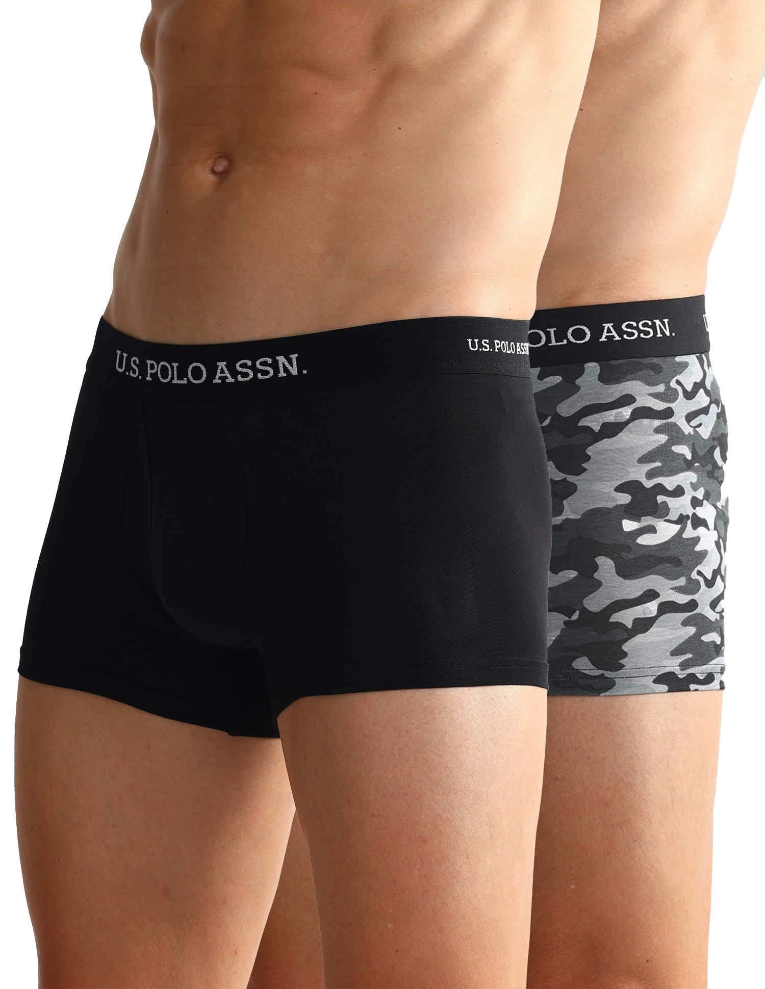 u.s. polo assn. Men's Cotton Blend Classic Solid Trunks-picture-33