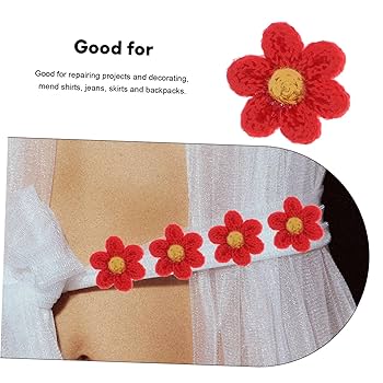 Amazon.co.jp: HEALEEP 10個 Diyの服のパッチ 刺繍フラワー