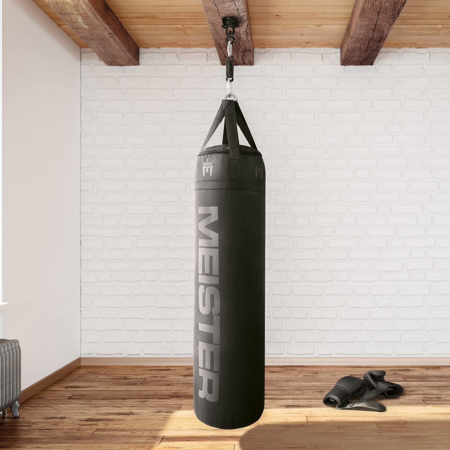 Meister Heavy Bag Schwenkbare Halterung für Boxen & MMA Dynamic Striking – Schwarz