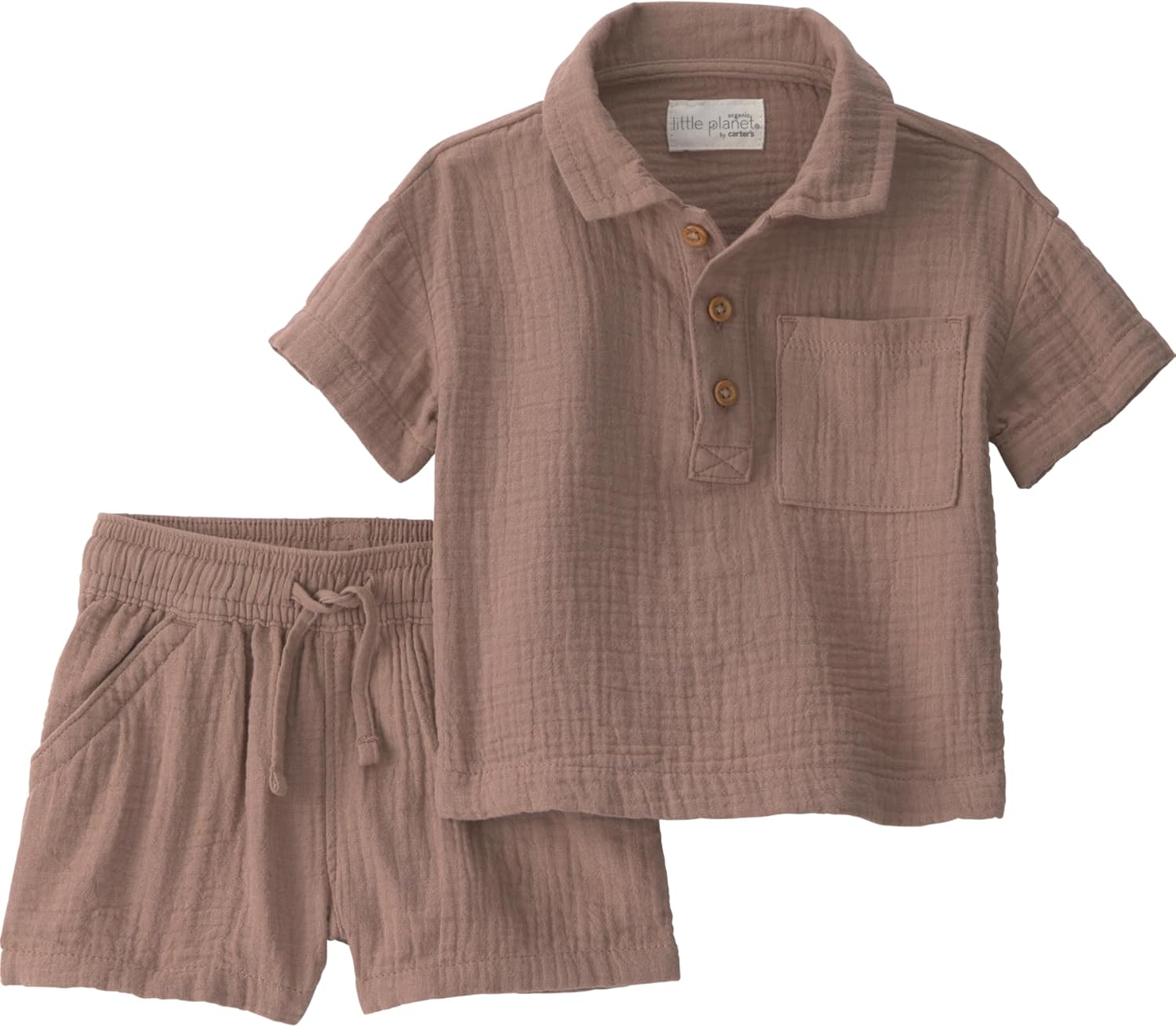 little planet by carter's Baby Boys' 2-piece Shorts Set Made With Organic Cotton