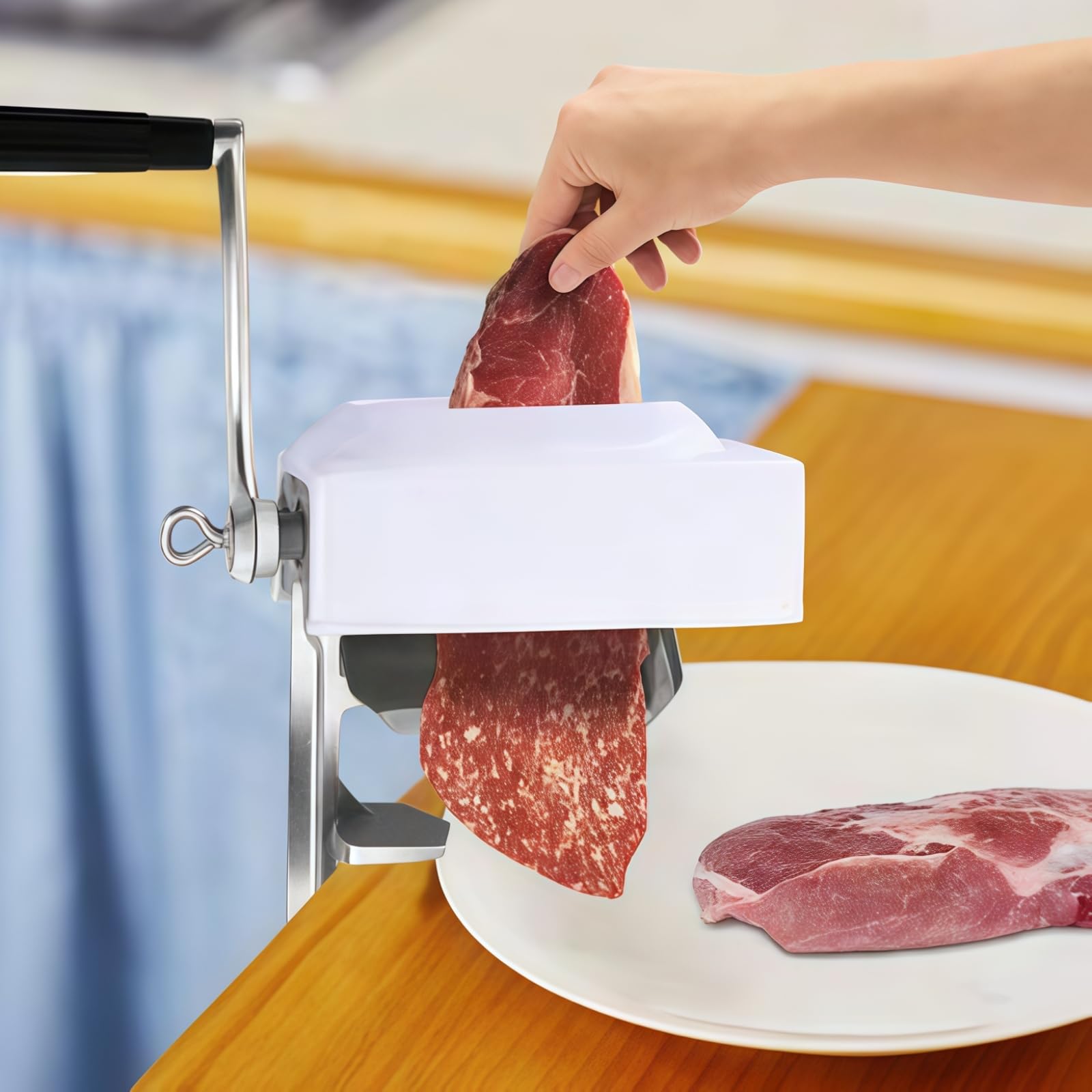 Manueller Fleischklopfer – Edelstahl-Klemm-Design zum Zartmachen von Rind, Schwein, Huhn – einfach zu bedienendes Küchenwerkzeug zum Kochen zu Hause
