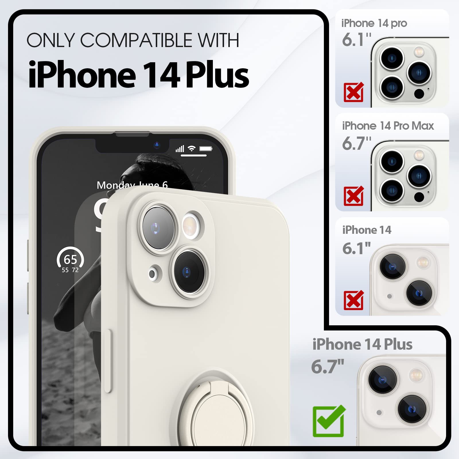 Pcgaga Silicone Phone Case For IPhone 14 Plus With Romania