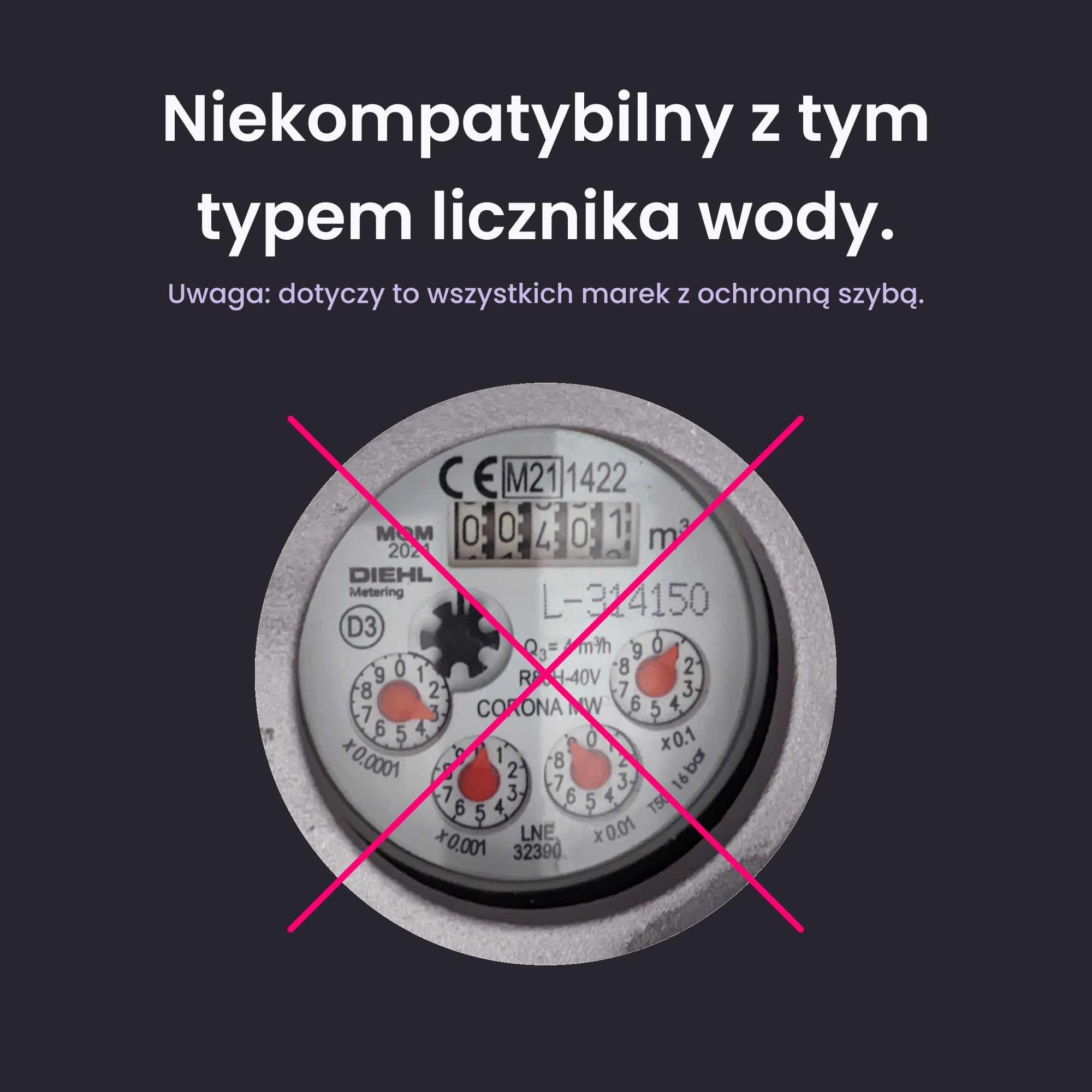 HomeWizard Wodomierze, Wi-Fi, wykrywanie wycieków, monitorowanie aplikacji, do mierników analogowych, USB-C lub bateryjnych, biały