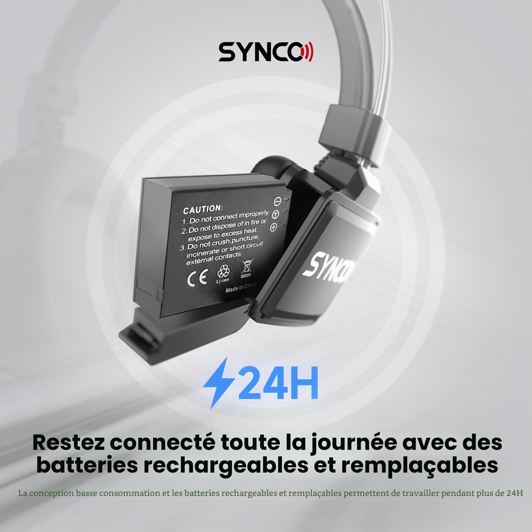 SYNCO XTalk Système d'intercom sans Fil avec Casque, Conception aléatoire pour Les tournages de Films, Les Spectacles sur scène et Les Performances scéniques (XTalk X5 (5PCS))