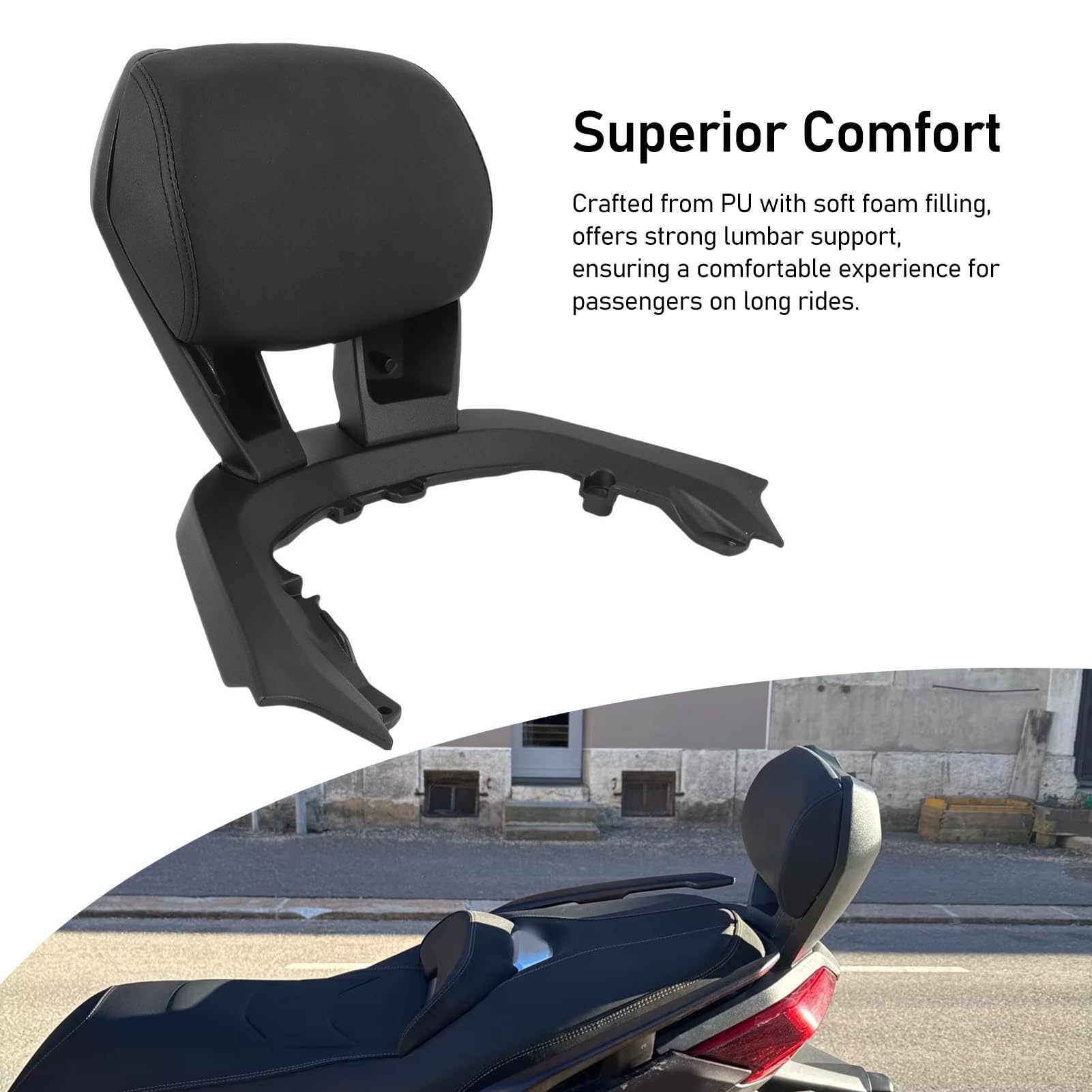 for XMAX300 xmax300 2023 2024 Rear Shelf Aluminum Alloy with Integrated Reserved Tail Box Rack backrest Hole Position Motorcycle Accessories XMAX300 2023 2024