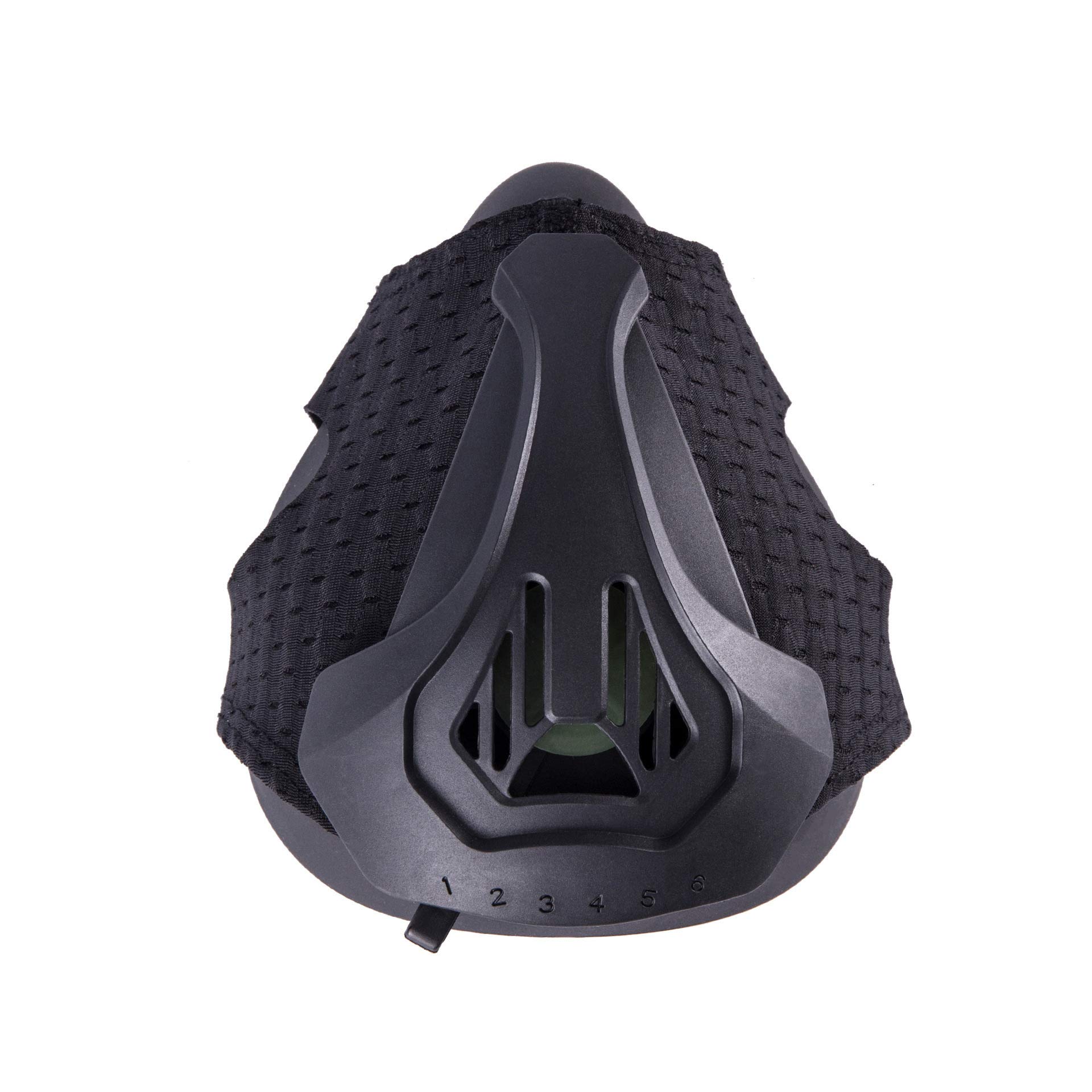 Máscara de entrenamiento de respiración con 6 niveles ajustables para simulación de alta altitud, ideal para gimnasio, correr y entrenamientos de resistencia