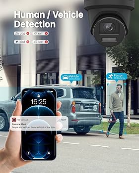 Amazon.com : 318netech 8MP 4K PoE Turret IP Camera wtih 24/7