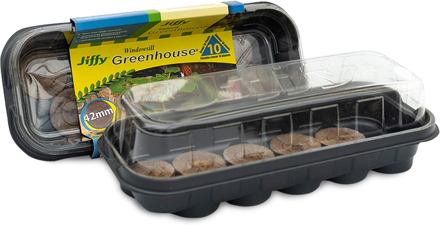 Jiffy Seed Starting Windowsill Greenhouse with 10