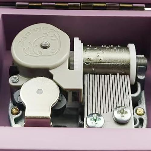 Miniatura 7 de Sinzyo Tonari No Totoro - Caja de música vintage para regalo de cumpleaños, día de San Valentín, Navidad (caja púrpura con espejo)