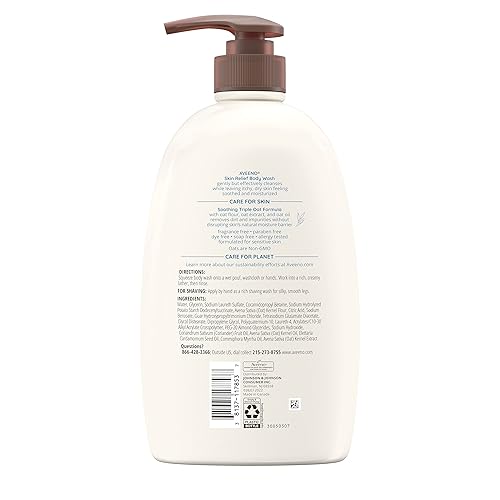Miniatura 10 de Aveeno Jabón corporal sin aroma con avena para calmar la picazón de la piel seca alivio para la piel suave sin jabón y sin tinte para pieles