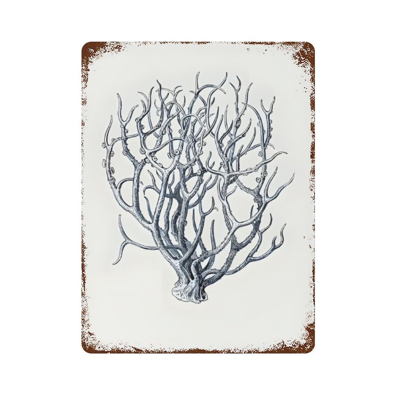 xiaoxiaoshen Coral Wall Decor Art Metal Tin Poster Modern Home Decor Art Home Bar Shop Decorations Vintage Sign 40x30cm