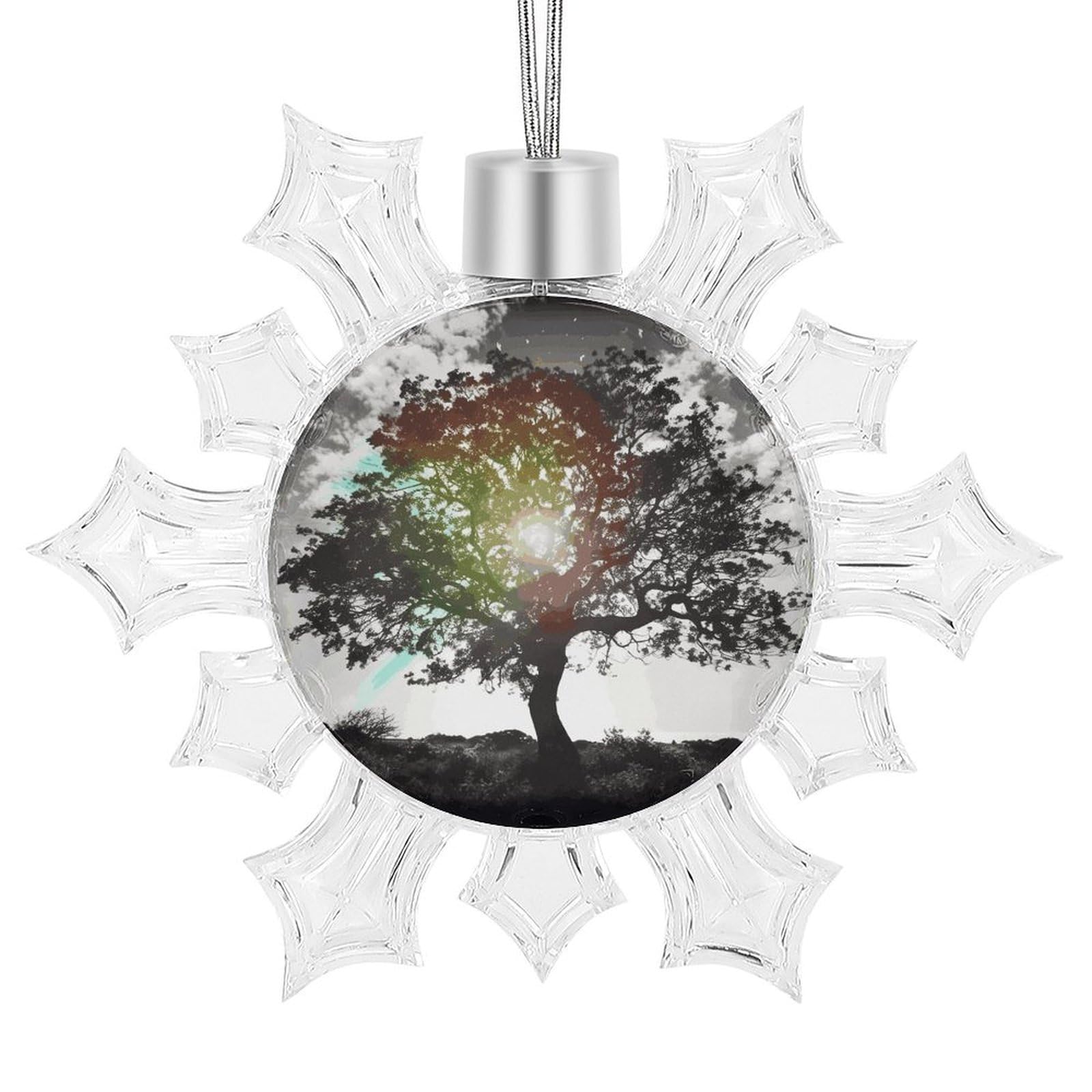 Tree Art Snowflake Decorations,Christmas Decorations，Christmas Indoor Winter Wonderland Decor，Hanging Ornaments for Xmas Tree Winter New Year Party Supplies