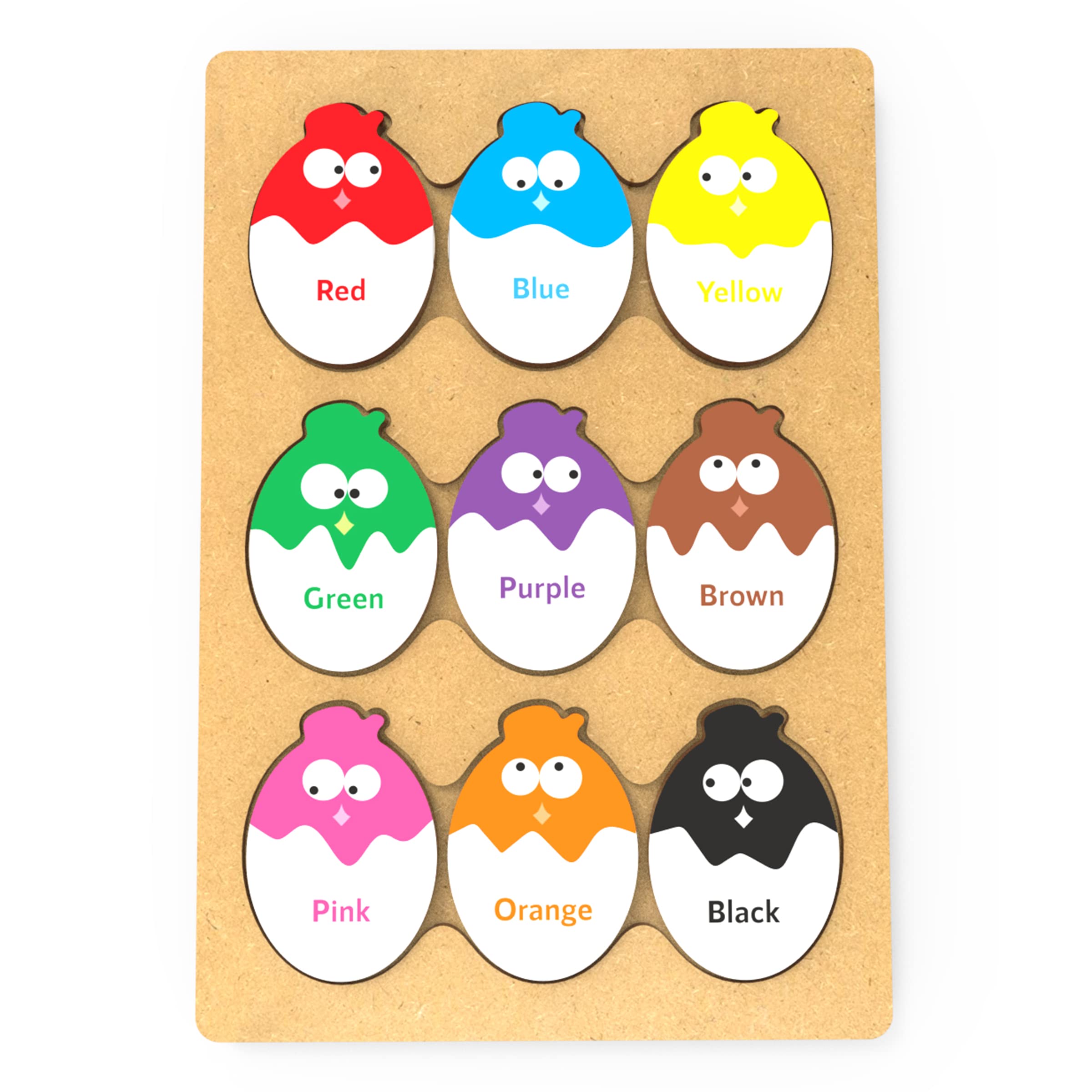 Webby Educational Egg Shaped Colours Wooden Puzzle Board Toy for Montessori Pre-School Kids, 18 Pcs (B09QL3CGYP) Amazon Price History, Amazon Price Tracker