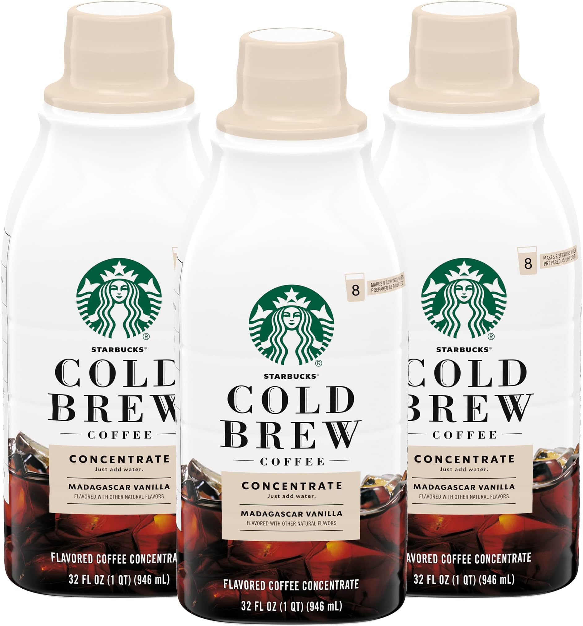 Cold Brew Coffee Concentrate (Madagascar Vanilla) 32.0 Fl Oz