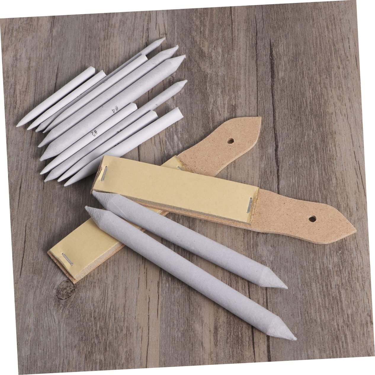 CIMAXIC 36 Pcs Drawing Tools Set Sandpaper Pencil Sharpener Blending Stumps Tortillons for Artists Students