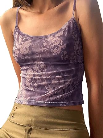Xineicy Camisole for Women Y2K Crop Top Sexy Spaghetti Strap Sleeveless Cami Top Halter Top Backless Summer Tops