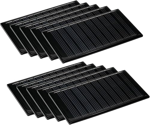Miniatura 1 de 10 mini paneles solares para energía solar, kit de mini panel solar de 5 V 60 mA, juguete eléctrico, células fotovoltaicas, cargador de células