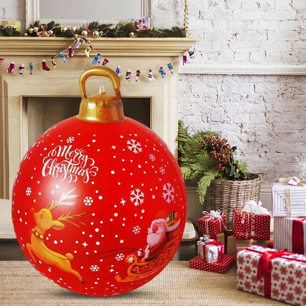 Amazon.com: WODCM 24 Inch Inflatable Christmas Balls 16 Color Light Up ...