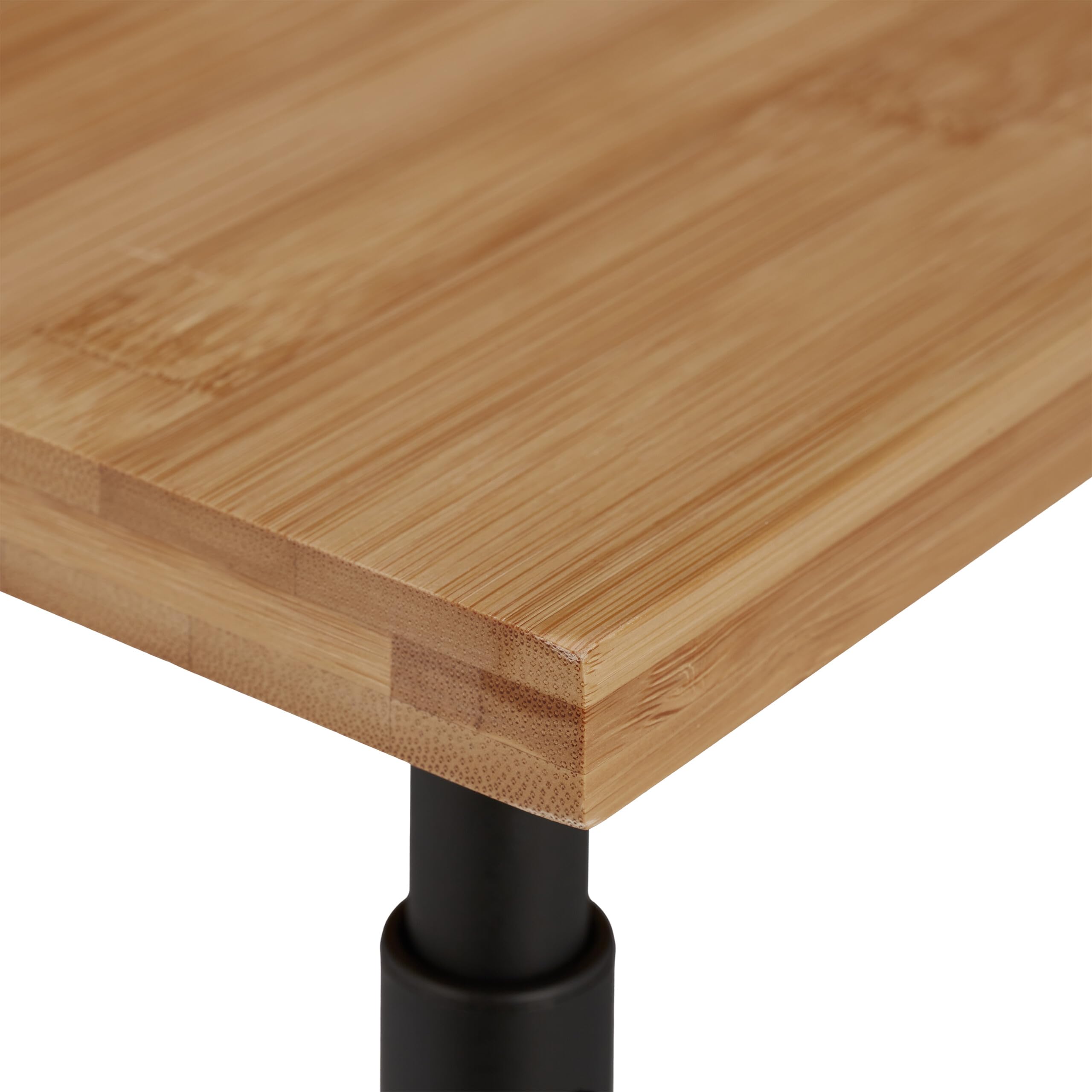 Relaxdays Supporto per Monitor Regolabile in Altezza, Tavolino Scrivania, Alza Schermo PC, 16x42x26,5 cm, Nero Naturale