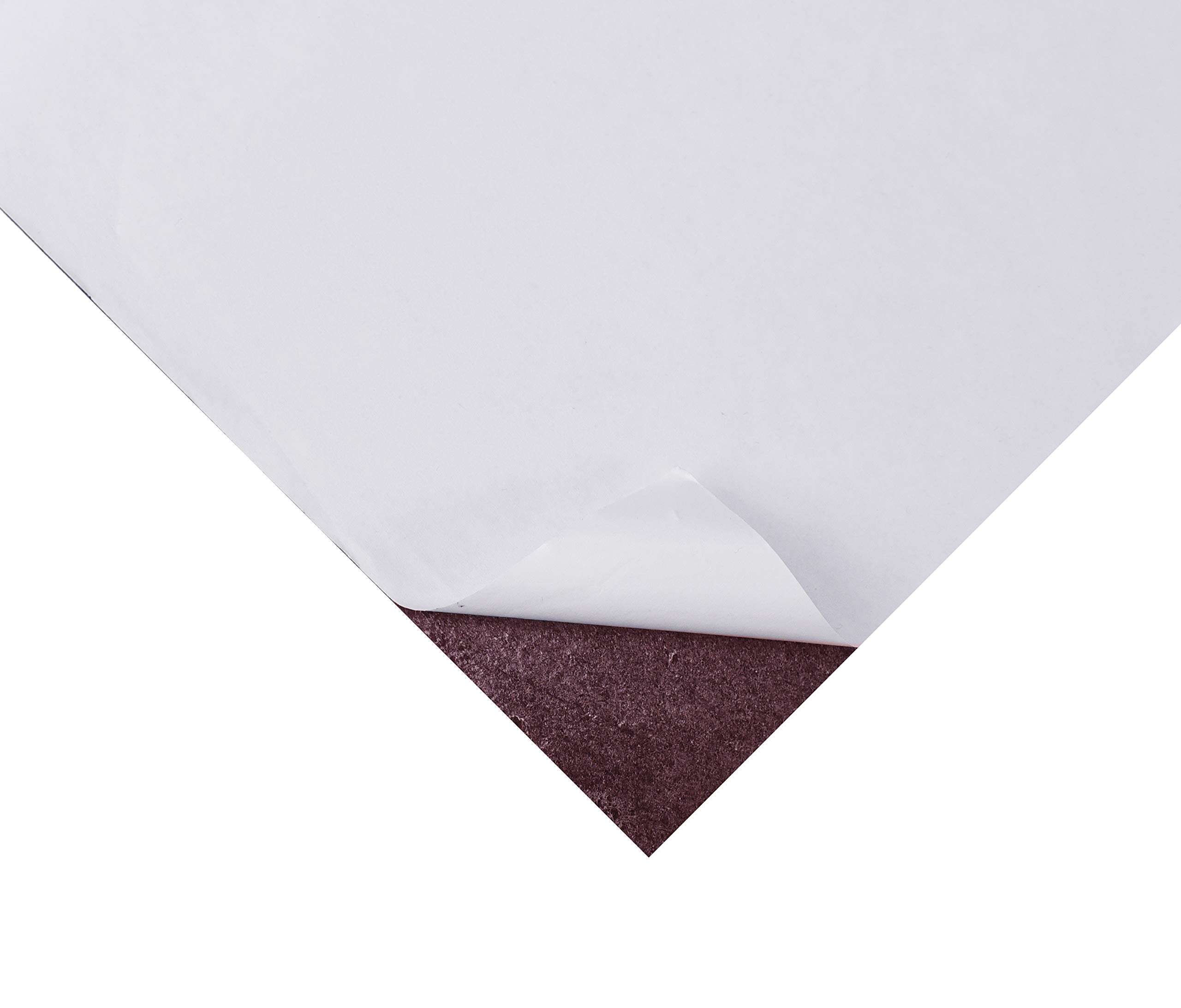 Mandala Crafts 20 Pieces Brown Self Adhesive Felt Sheets with Sticky Backing - 9x12 Inch Adhesive Backed Stick-On Velvet Fabric Sheets for Crafts, DIY, and Drawer Liners