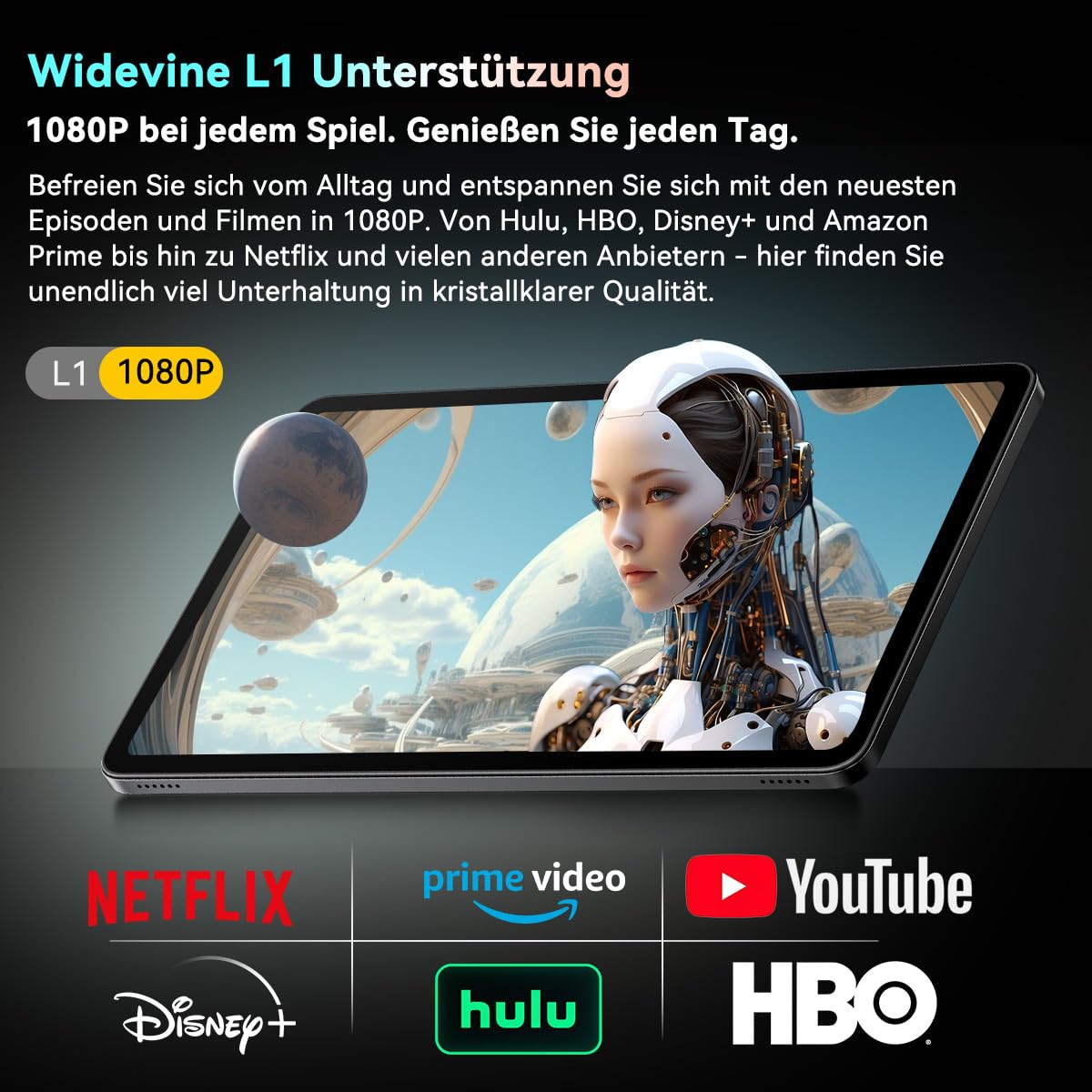 Blackview MEGA2 Tablet 12 Zoll mit Tastatur, Android 15, 24 GB RAM (6+18 GB) + 256 GB, 2K Display, 4G LTE, 5-GHz-WLAN, 9000 mAh, Komplettset mit Maus, Stift & Ladegerät