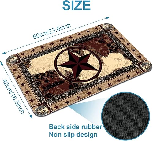 Miniatura 2 de TSlook Alfombra de baño de 17 x 24 pulgadas, antideslizante, absorbente, duradera, de secado rápido, para baño, ducha y bañera, aire acondicionado